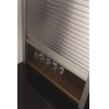 Second Nature Accessories - 1210 x 600mm Metallic Tambour Door Kit St Steel Effect