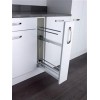 Accessories - Style base unit towel pull-out, 150mm wide, silver/chrome