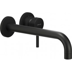 Live wall mounted single lever tap, Matt Black