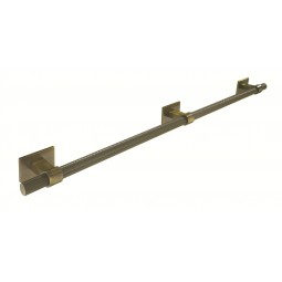 Knurled Bar Handle Rectangular Backplate 448mm