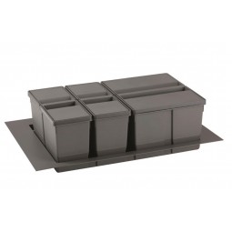 Pull-Out Waste Bin, 1 x 20 Litre & 2 x 9 Litre Bin